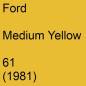 Preview: Ford, Medium Yellow, 61 (1981).